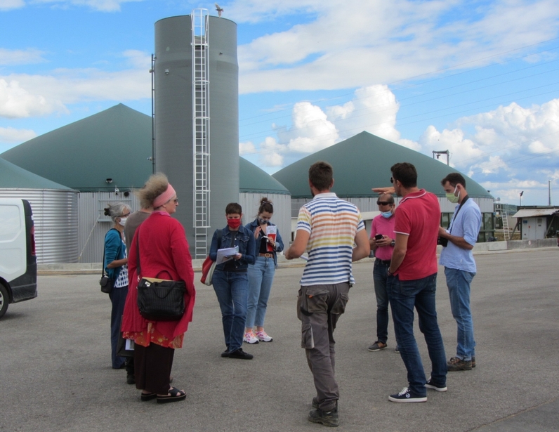 Visite de l'unité de méthanisation en Seine-et-Marne organisée par le CAUE77 avec les Agences  Planchais , Pour  La Terre et Fabriques